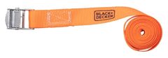 Black+Decker povezovalni trak za pripenjanje, 5m, do 200KG, najlon, oranžna, črna