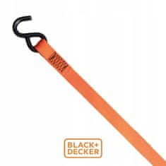 Black+Decker povezovalni trak za pripenjanje, 5m, do 350KG, najlon, oranžna, črna
