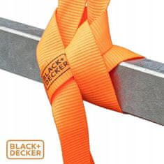 Black+Decker povezovalni trak za pripenjanje, 5m, do 350KG, najlon, oranžna, črna