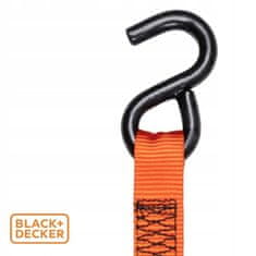Black+Decker povezovalni trak za pripenjanje, 5m, do 350KG, najlon, oranžna, črna
