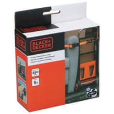 Black+Decker povezovalni trak za pripenjanje, 5m, do 350KG, najlon, oranžna, črna
