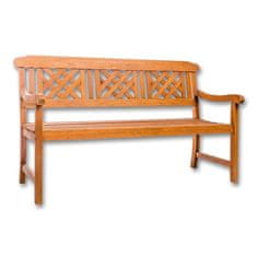 MTF ORLANDO – sedežna klop z naslonom za hrbet 63x146x87 cm