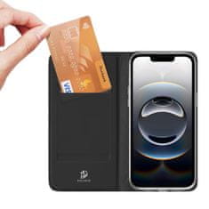 Dux Ducis Skin Pro knjižni ovitek za iPhone 16e, črna