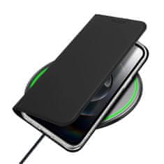 Dux Ducis Skin Pro knjižni ovitek za iPhone 16e, črna
