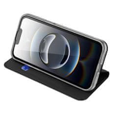Dux Ducis Skin Pro knjižni ovitek za iPhone 16e, črna