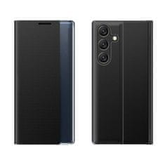 MG Sleep Case knjižni ovitek za Samsung Galaxy S25 Edge, črna