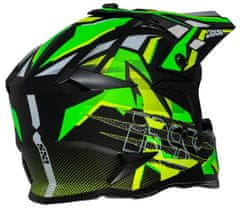 iXS Motocross čelada iXS363 2.0, rumena/zelena