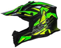 iXS Motocross čelada iXS363 2.0, rumena/zelena