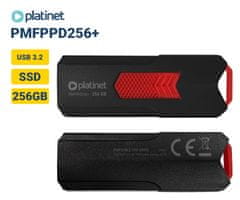Platinet PLATINET PMFPPD256+ prenosni SSD disk, 256GB, USB 3.2 Gen2, 400MB/s, HYPERSPEED, najhitrejši in najmanjši na svetu
