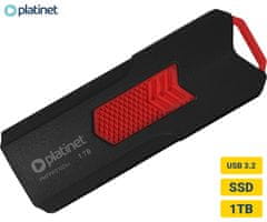 Platinet PLATINET PMFPPD1024+ prenosni SSD disk, 1TB, USB 3.2 Gen2, 400MB/s, HYPERSPEED, najhitrejši in najmanjši na svetu
