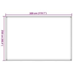 Vidaxl Preproga za šotor 250x300 cm antracitna