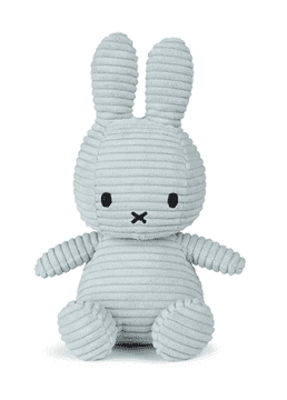 Bon Ton Toys Miffy ECO Corduroy zajček mehka igrača, 23 cm, Soft Jade (947)
