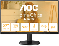 AOC U27B3AF poslovni monitor, 27, UHD, IPS, 60Hz (U27B3AF)