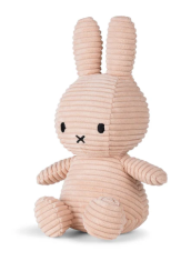 Bon Ton Toys Miffy ECO Corduroy zajček mehka igrača, 23 cm, Misty Rose (948)