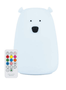 Rabbit&Friends mehka lučka, medvedek, svetlo moder, USB-C (951)