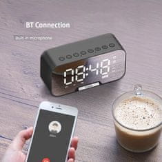 Smania Večnamenska budilka 4-v-1, Digitalna Bluetooth budilka, Budilka z nastavljivo svetlostjo Snoozer 