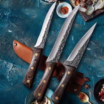 Smania 3-delni komplet nožev CouteauX | Kuhinjski noži iz nerjavečega jekla| Profesionalni noži za kuhinjo | Komplet ostrih kuhinjskih nožev