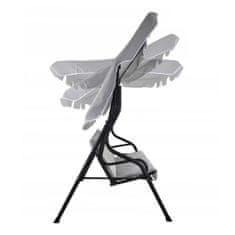 Aga Vrtna gugalnica 170x110x153 cm Siva