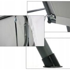 Aga Vrtna gugalnica 170x110x153 cm Siva