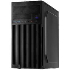 Inter-tech IT-6521 Straight microATX črno ohišje