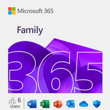 Microsoft 365 Family slovenska naročnina 1 leto za 6 uporabnikov