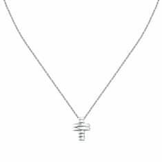 Morellato Ogrlica iz recikliranega srebra z diamanti Cross Diamonds SAYE01