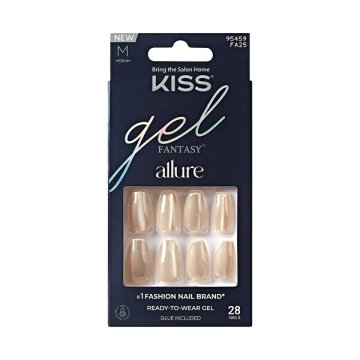 KISS Gelirani nohti Gel Fantasy Allure (MoonBeam) 28 kos