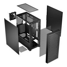 Modecom Dart Pro Solid ATX ohišje 2xUSB3.0, 1xUSB C 1x12 cm, Gaming AT-DART-PRO-SOLI-10