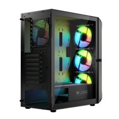 Modecom Portos ARGB Midi ATX ohišje 2xUSB2.0, 1xUSB3.0 Ventilator: 4x12 cm, steklo, RGB, Gaming