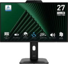 MSI Pro monitor, 27, FHD, IPS, 1ms, črn (PRO MP272PMG)