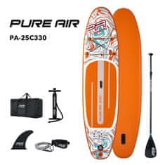 Pure Air napihljiv SUP Tropic, oranžen, 330 x 81 x 15 cm (PA-25C330)