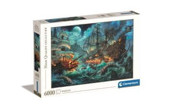 Clementoni Pirates Battle- sestavljanka puzzle 6000 kosov