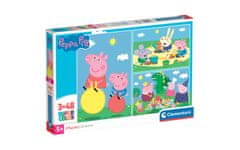 Clementoni Peppa Pig sestavljanka puzzle 3 x 48 kosov