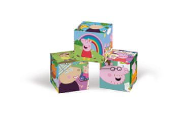 Clementoni Puzzle v obliki kock Peppa Pig 12 kosov