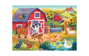 Clementoni The Farmyard family - sestavljanka puzzle 2 x 20 kosov