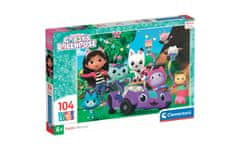 Clementoni Gabbys dollhouse II sestavljanka puzzle 104 kosov
