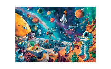 Clementoni Cosmic Crew sestavljanka puzzle 104 kosov