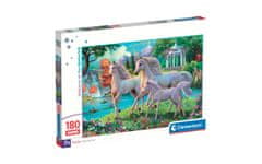 Clementoni Super unicorns at the waterfall – sestavljanka puzzle 180 kosov