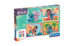 Clementoni Stitch sestavljanka puzzle 4 v 1