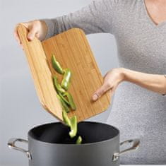 Joseph Joseph chop 2 Pot Bamboo Zložljiva lesena deska za rezanje 33 X 27 CM
