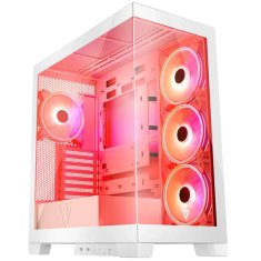 Modecom Volcano Space Apex ARGB ATX ohišje 2xUSB3.0, 1xUSB C,: 4x14 cm, Okence iz kaljenega stekla, RGB, Gaming bela