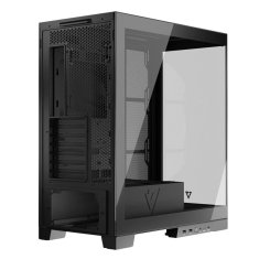 Modecom Volcano Space Midi ATX ohišje 2xUSB3.0, 1xUSB C Okence iz kaljenega stekla, črno