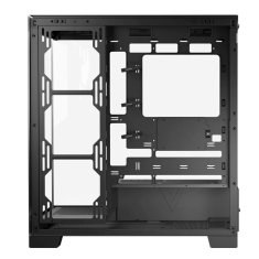 Modecom Volcano Space Midi ATX ohišje 2xUSB3.0, 1xUSB C Okence iz kaljenega stekla, črno