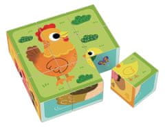 Dvěděti 2Kids igrače Lesene kocke Kmetija