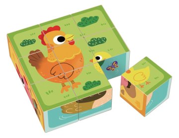 Dvěděti 2Kids igrače Lesene kocke Kmetija