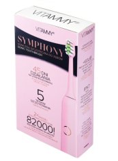 Vitammy SYMPHONY Pink Sonic zobna ščetka z visoko silo vibracij, roza