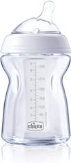 Chicco Naturalfeeling Steklenička 250ml, s silikonsko cucljem, počasen pretok 2+