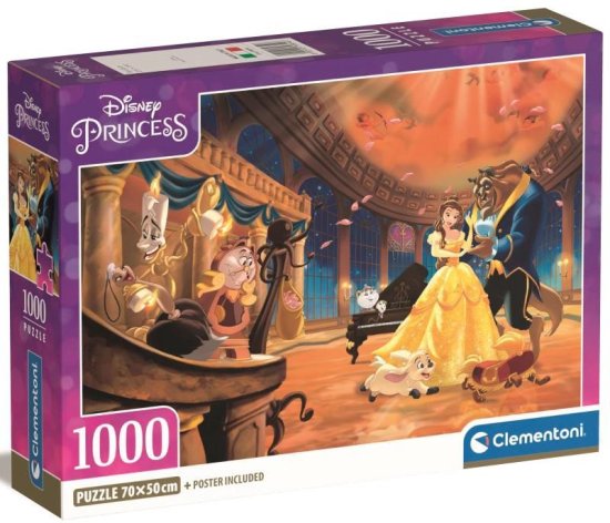 Clementoni Sestavljanka Disneyjeva princesa: Lepotica in zver 1000 kosov