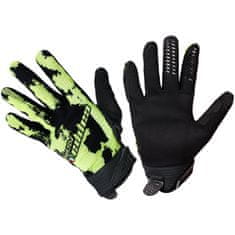 Cappa Racing Rukavice moto CLERMONT textilní krátké černé/fluo S