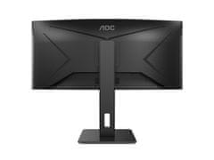 AOC CU34P2A 34" VA WQHD 100Hz ukrivljen eronomski poslovni monitor